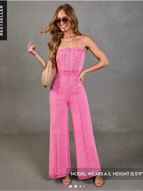 VICI Pink Jumpsuit – Size Large – New Without Tags